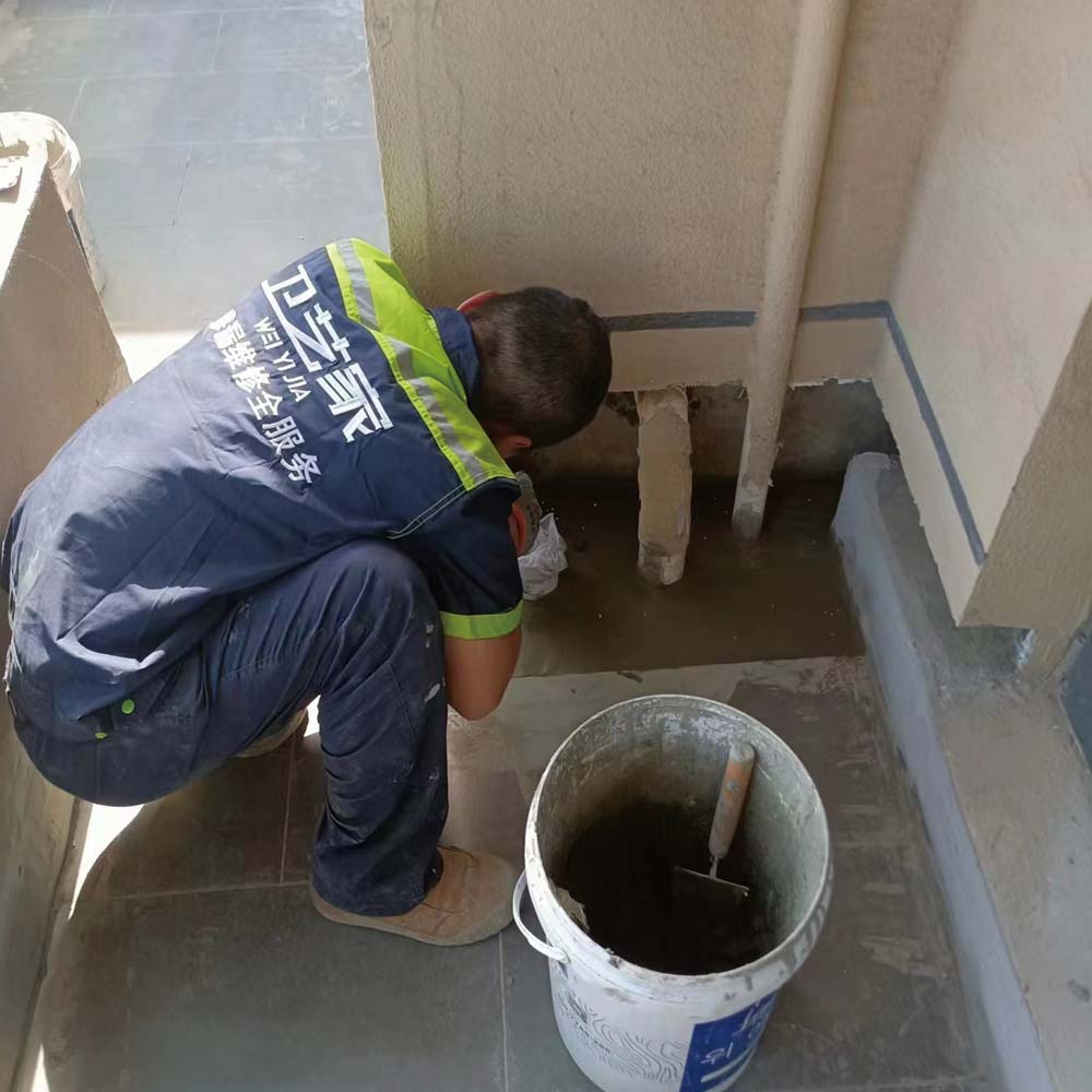 露台防水堵漏施工图